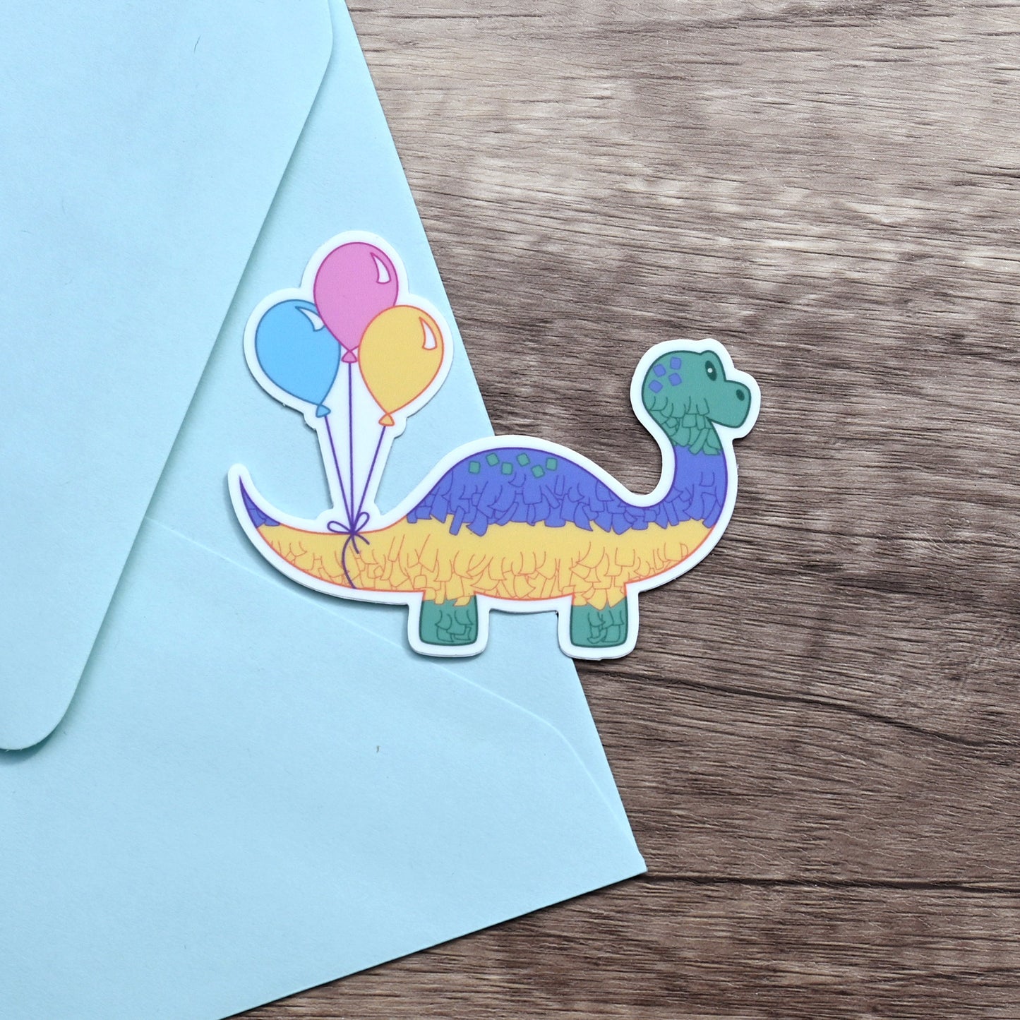 Brontosaurus Pinata  |  Vinyl Sticker