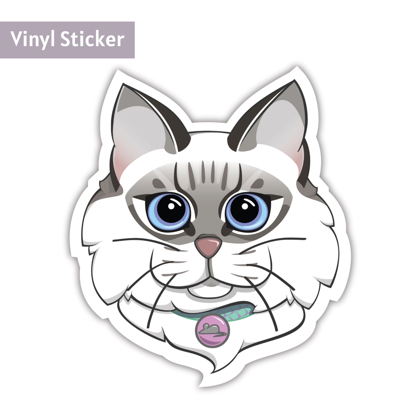 Ragdoll Cat  |  Vinyl Sticker