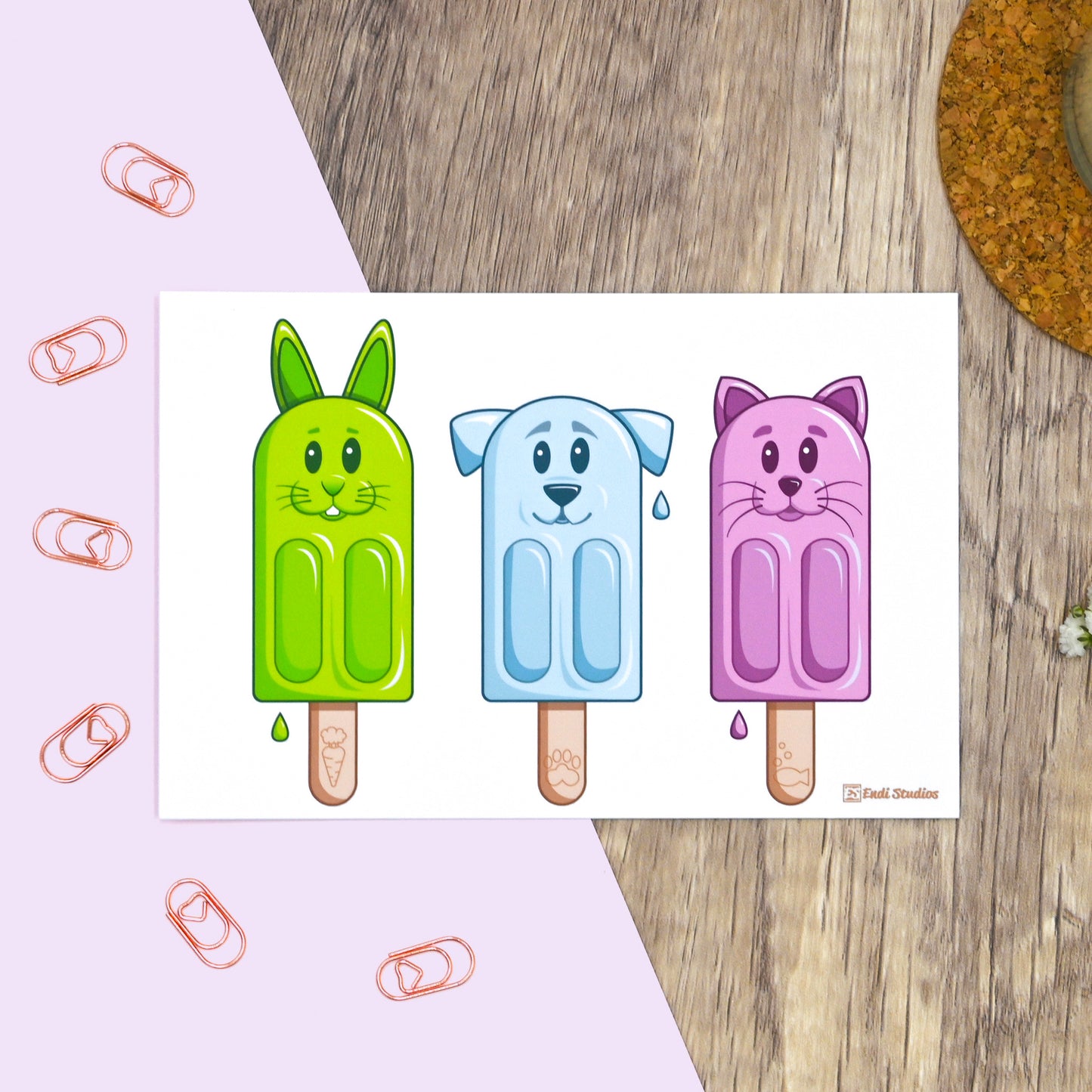 Petsicle Postcards | Set of 4