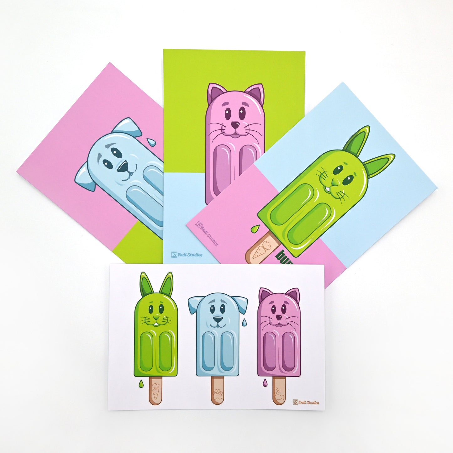 Petsicle Postcards | Set of 4