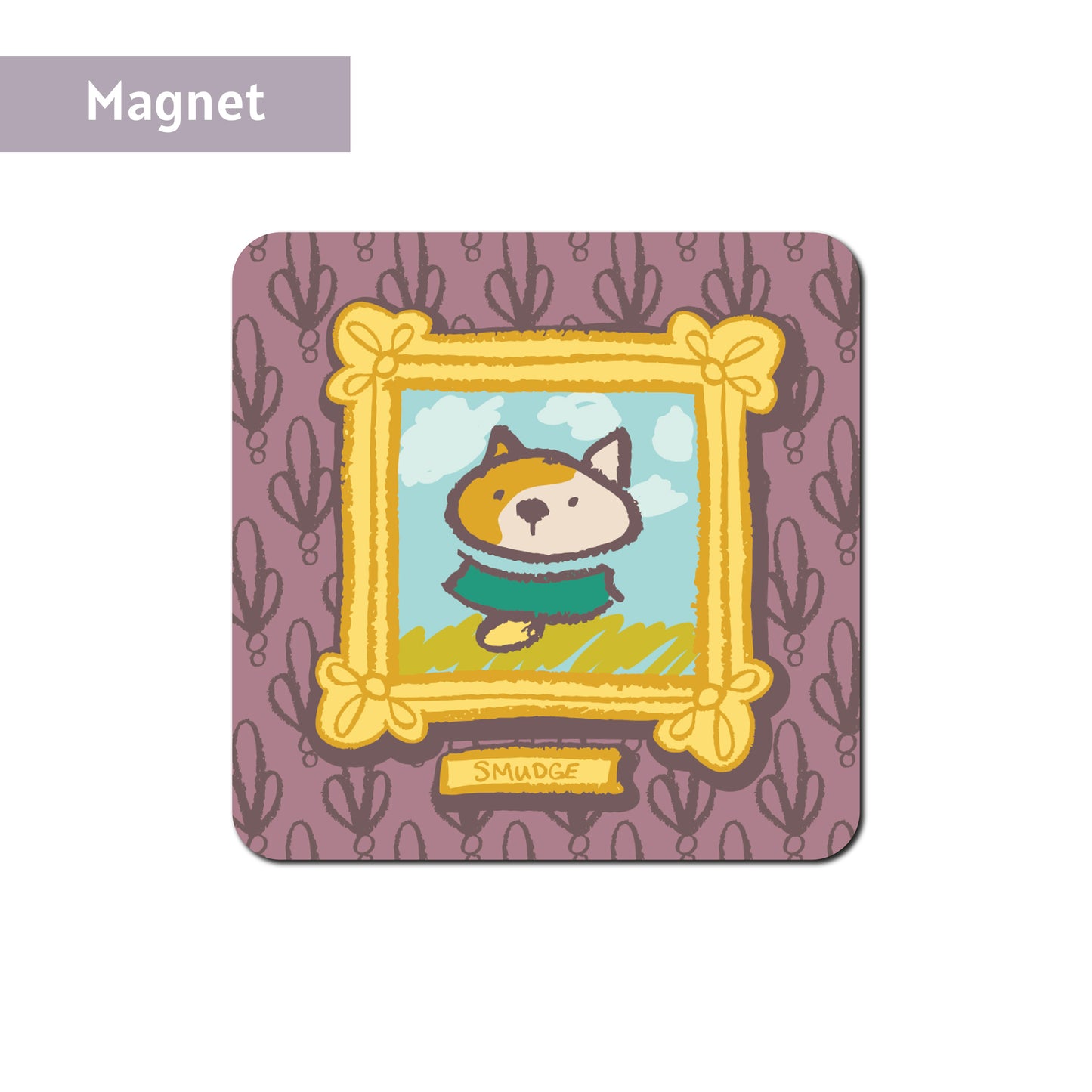 Smudge, Portrait of a Cat  |  Magnet