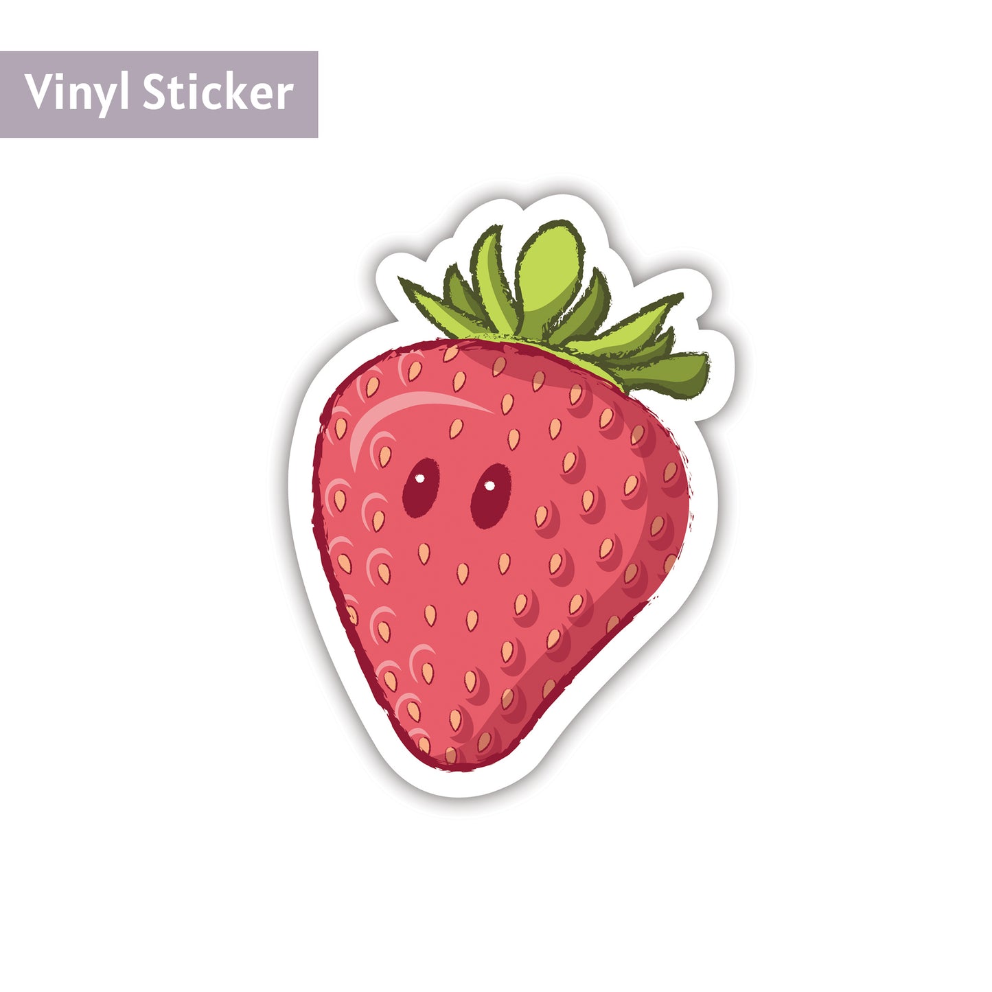 Strawberry  |  Vinyl Sticker